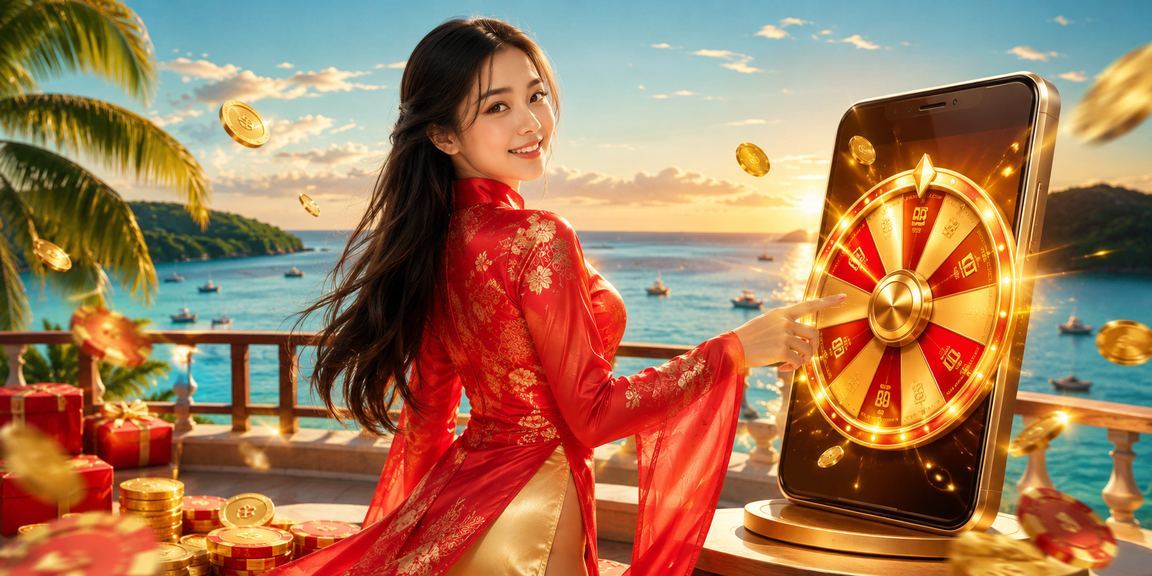 Người phụ nữ mặc áo dài tham gia bàn roulette sang trọng tại khu nghỉ dưỡng Phú Quốc